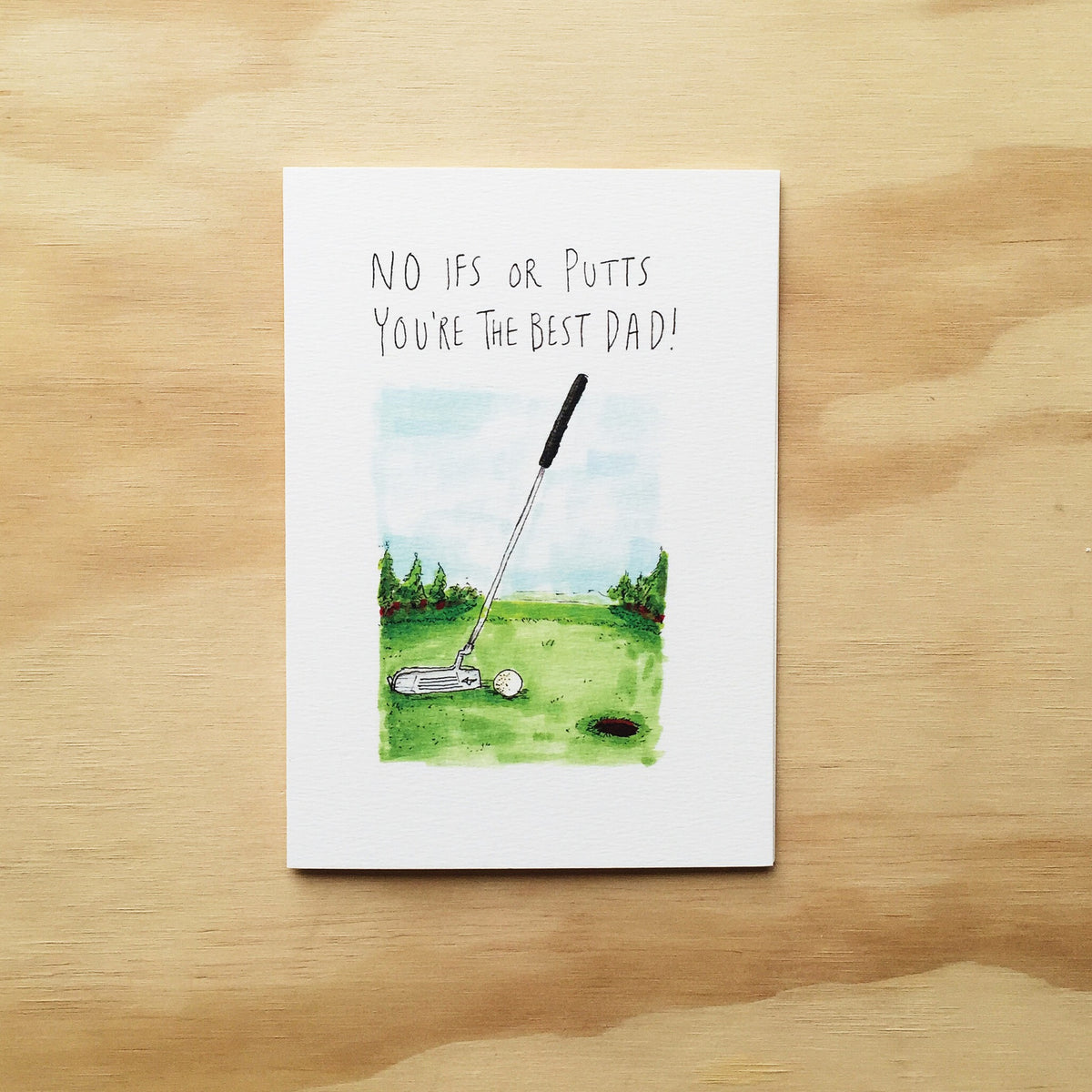 No Ifs or Putts, You're The Best Dad | cards | Well Drawn cards